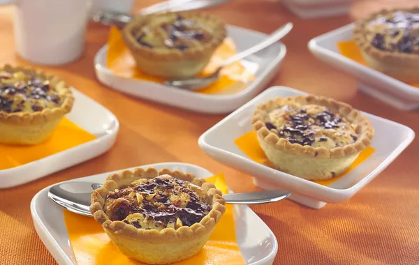 Mince pies aux pralines, amandes et chocolat