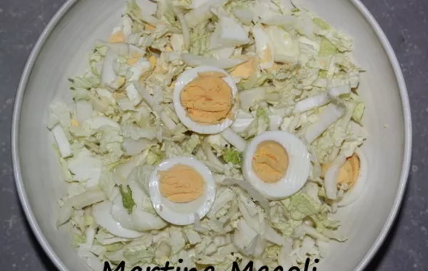 Salade de pain de sucre et oeufs