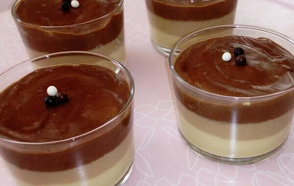 Crèmes dessert 3 parfums ( vanille/carambar/chocolat )