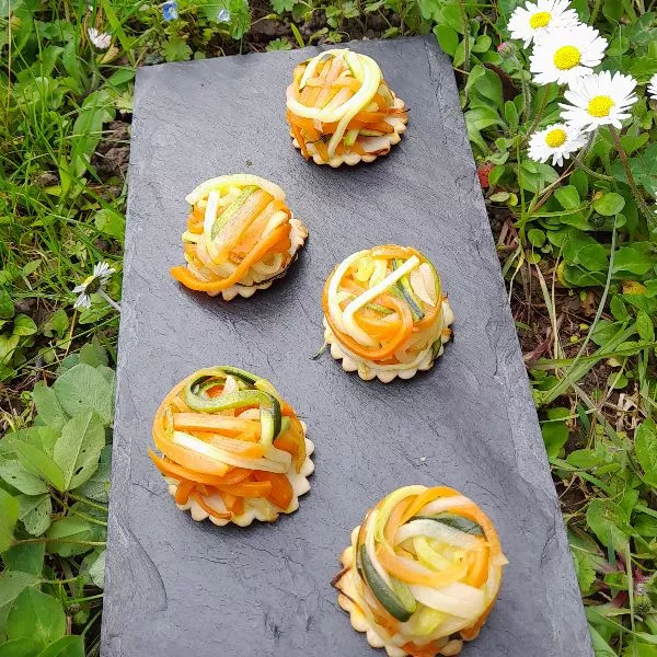 tatin de legumes multicolore