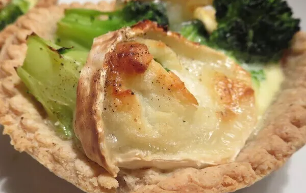 Tartelettes brocolis-chèvre