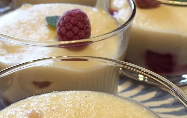 Crème onctueuse coco framboises