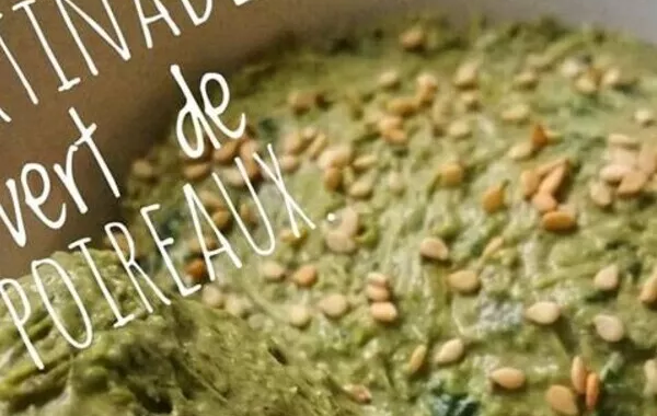 TARTINADE AU VERT DE POIREAU (Antigaspi)