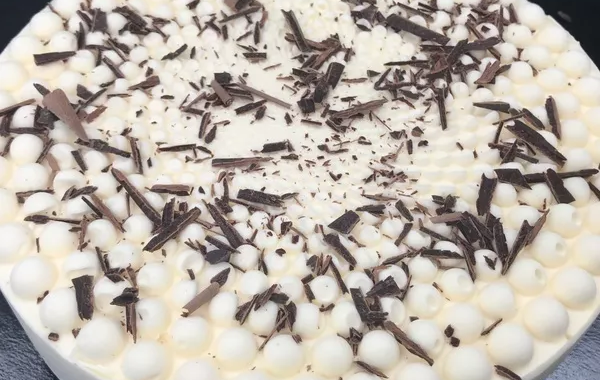 Entremets vanille -poire