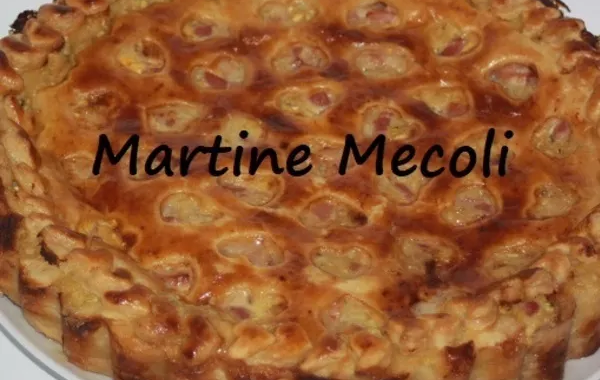 Tarte coeurs feuilletée aux courgettes et lardons