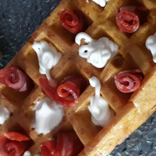 Gaufres carottes et emmental