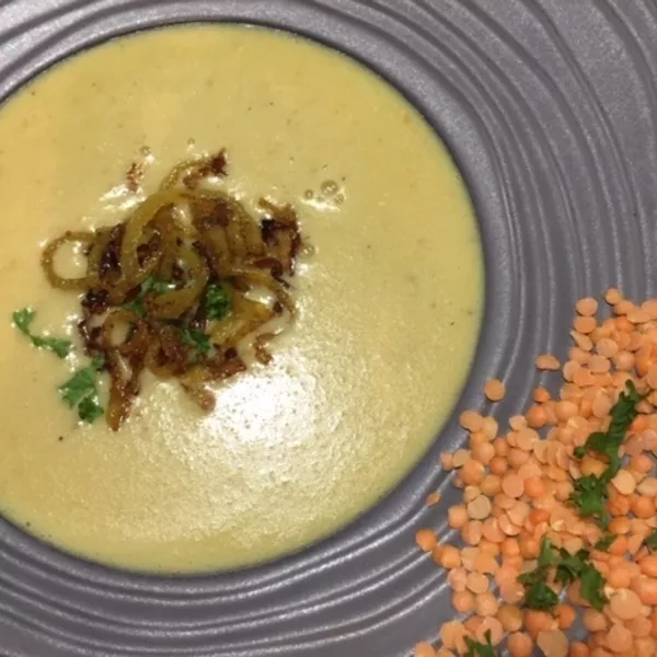 Velouté de Lentilles Corail au Curry