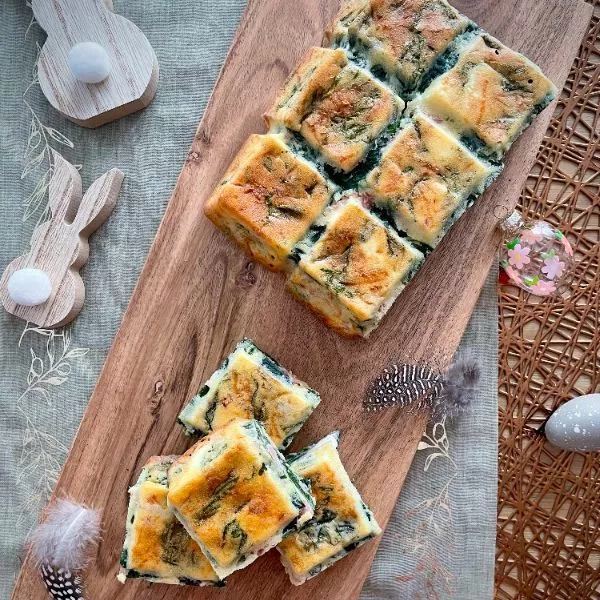 Cake Feta Epinards et Bacon