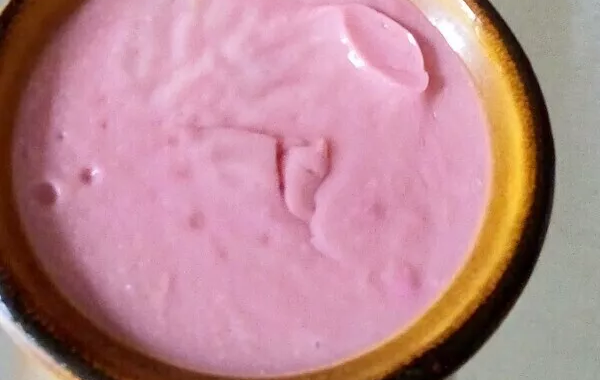 Crème dessert framboises