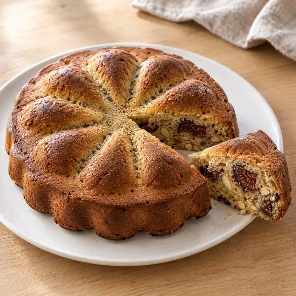 Gâteau aux figues et noisettes