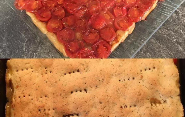 Pâte sablée salée parmesan fines herbes pour tarte tatin par exemple de tomates