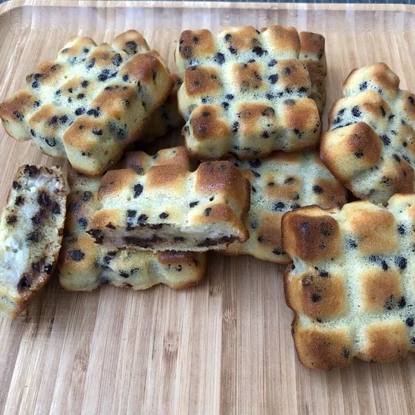 Petites tablettes poire et pépites de chocolat