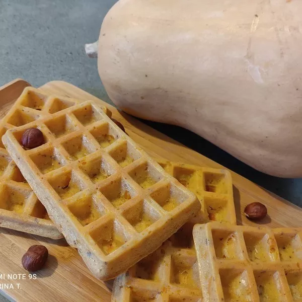 Gaufres à la butternut et noisette