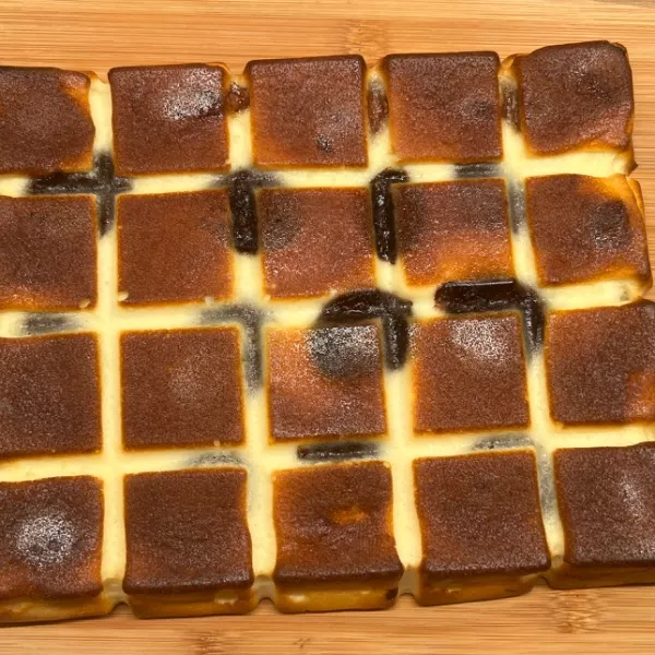 Cubicube au fromage blanc et pâte à tartiner 