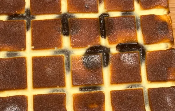 Cubicube au fromage blanc et pâte à tartiner