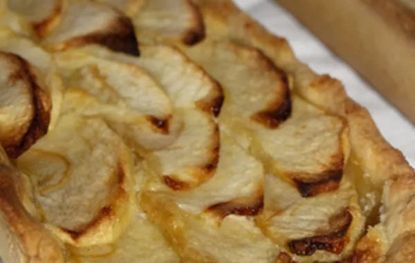 Tarte aux pommes et frangipane