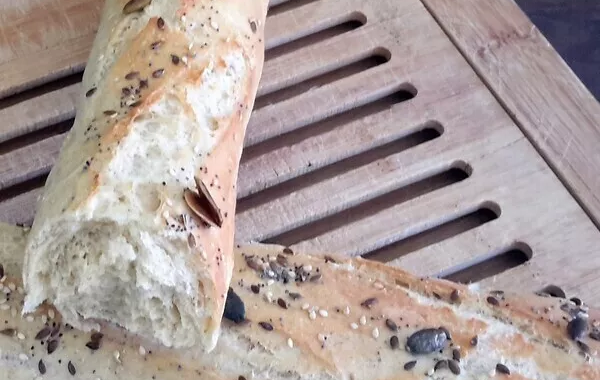 4 Baguettes de pain semi complètes
