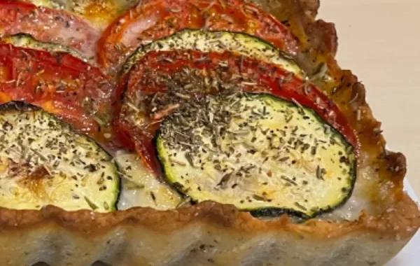 Tarte à la courgette et tomates