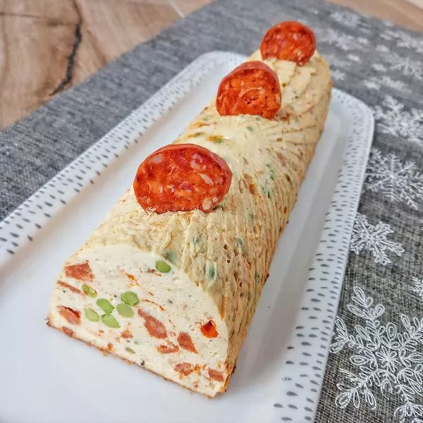 Bûche simplissime poulet chorizo 
