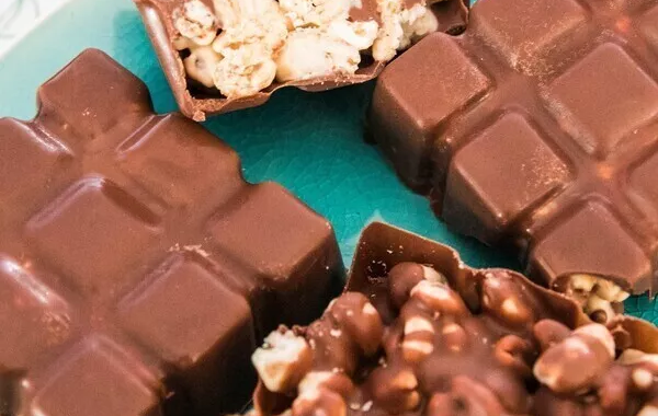 Petites tablettes façon Kinder Country au pop-corn non sucré SANS I-COOK'IN