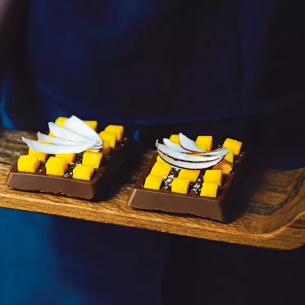 Gaufres choco coco mangue