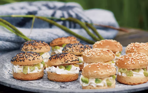 Mini-burgers à l'avocat